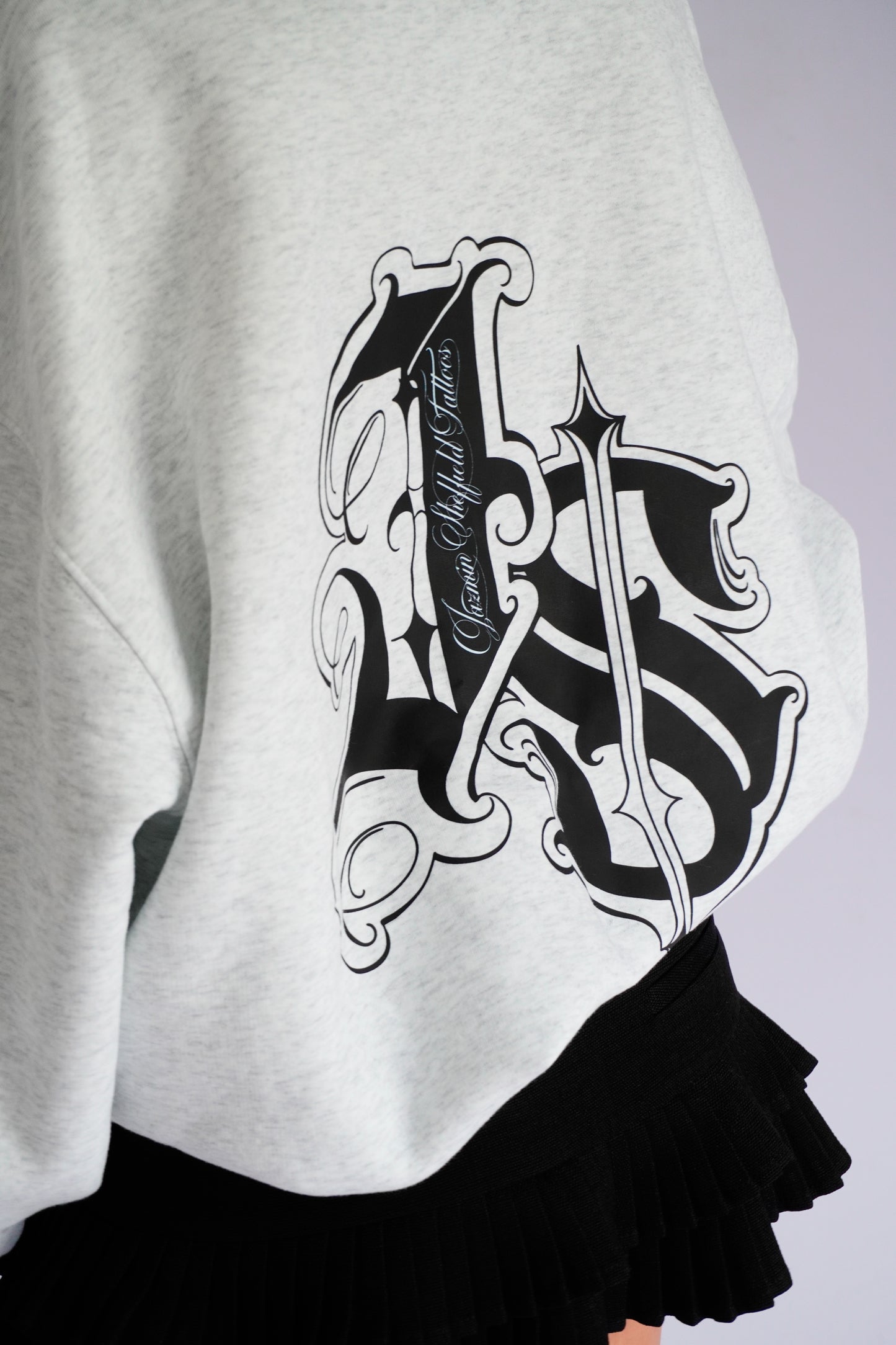 JS Crew Sweater - White Marle